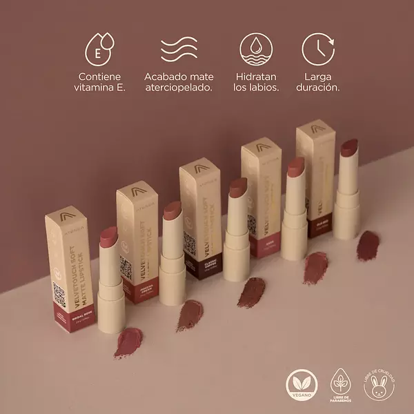 Atenea Profesional Labial Velvet En Barra