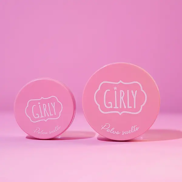 Girly Polvo Suelto Rosado