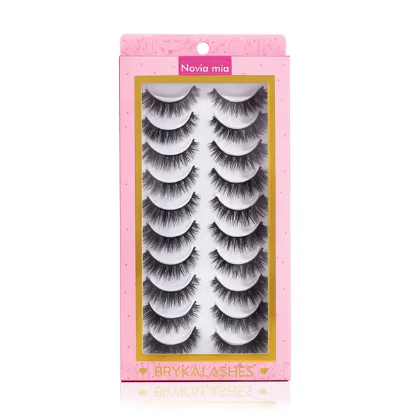 Bryka Lashes Set De Pestañas X10 Ref Novia Mía