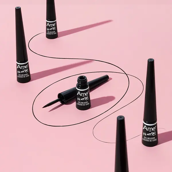 Ame Delineador Liquido De Ojos Negro Go Black
